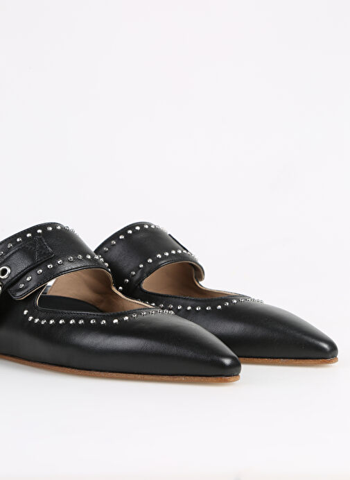 Laura Bellariva Siyah Kadın Deri Sandalet 9463BA-41 - Görsel 6