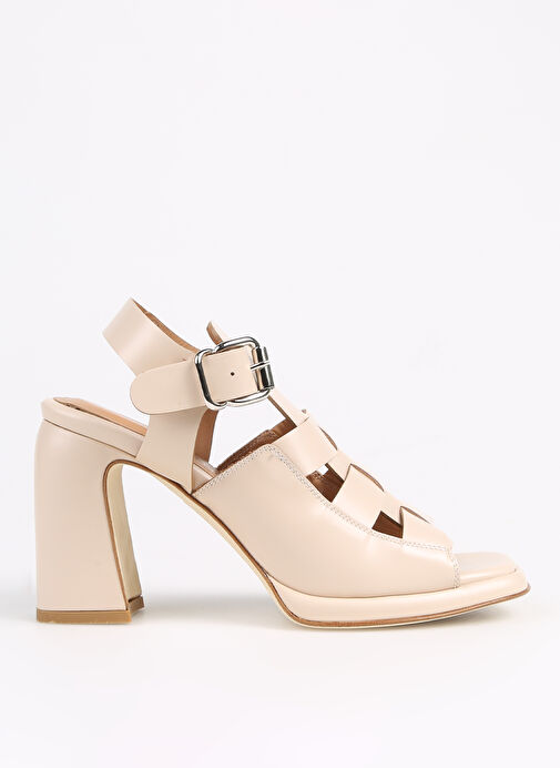 Laura Bellariva Bej Kadın Deri Topuklu Ayakkabı 9503 - Görsel 2