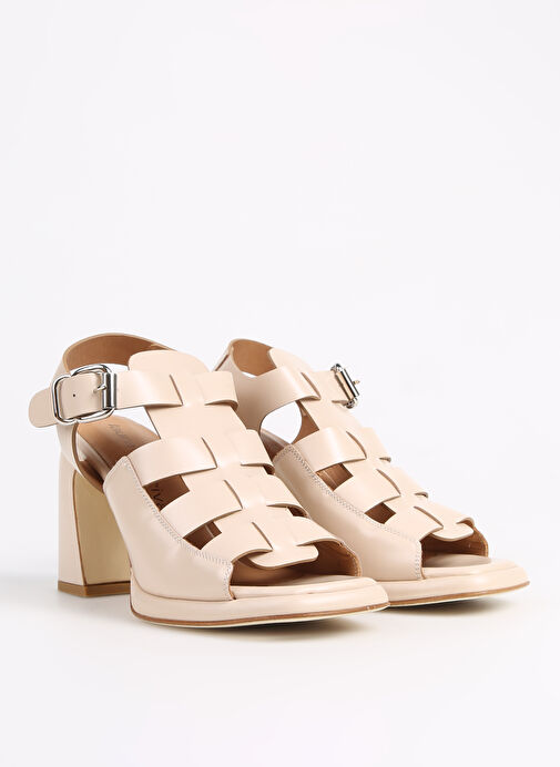 Laura Bellariva Bej Kadın Deri Topuklu Ayakkabı 9503 - Görsel 3