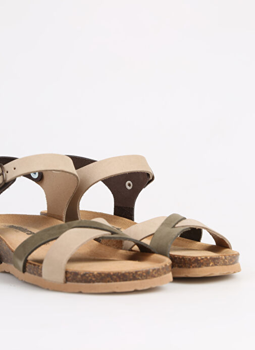 Più Natura Çok Renkli Kadın Deri Sandalet 12 FREGENE - Görsel 6