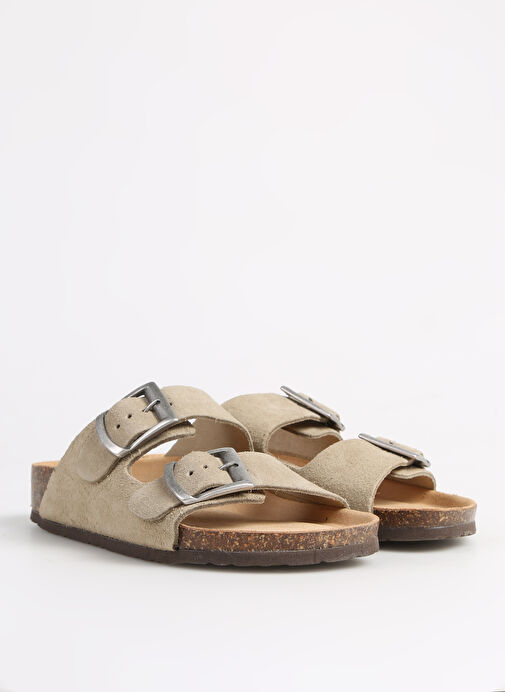 Più Natura Taba Kadın Deri Terlik 11 THESIS - Görsel 3