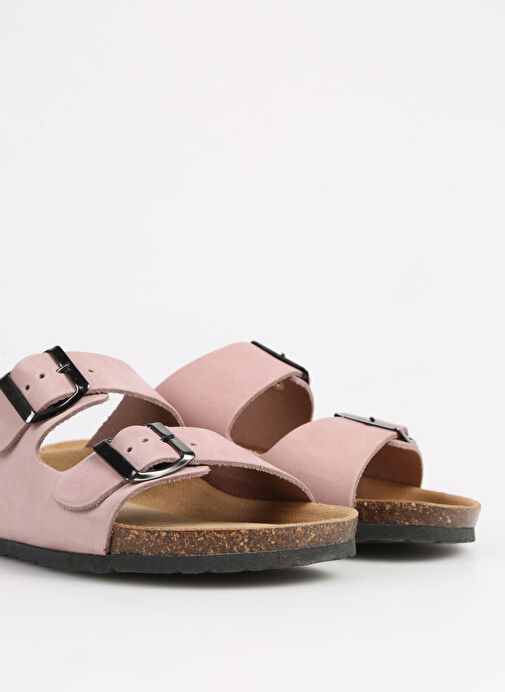 Più Natura Lila Kadın Deri Terlik 11 THESIS - Görsel 6