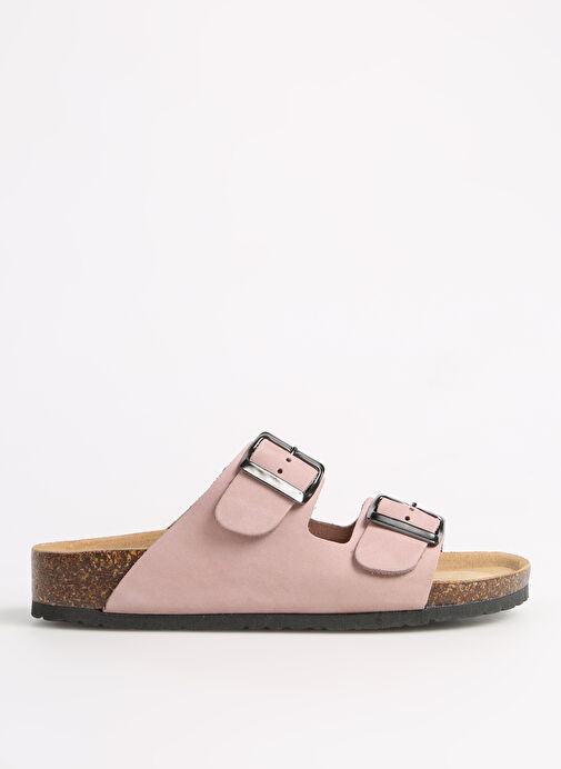 Più Natura Lila Kadın Deri Terlik 11 THESIS - Görsel 2