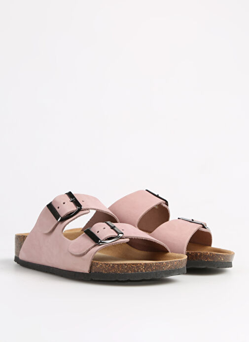 Più Natura Lila Kadın Deri Terlik 11 THESIS - Görsel 3