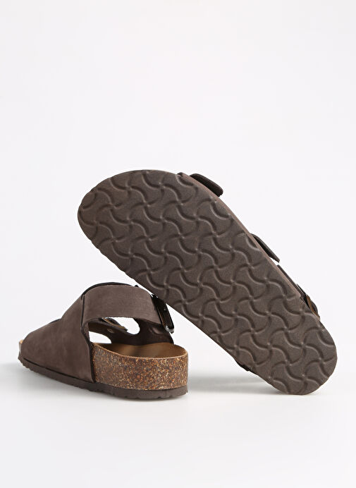 Più Natura Kahverengi Kadın Deri Sandalet 11 SAHARA - Görsel 5