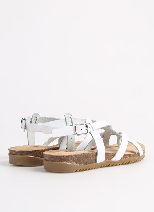 Più Natura Beyaz Kadın Deri Sandalet 34 A 2005 - Görsel 4