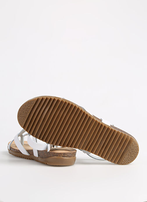 Più Natura Beyaz Kadın Deri Sandalet 34 A 2005 - Görsel 5