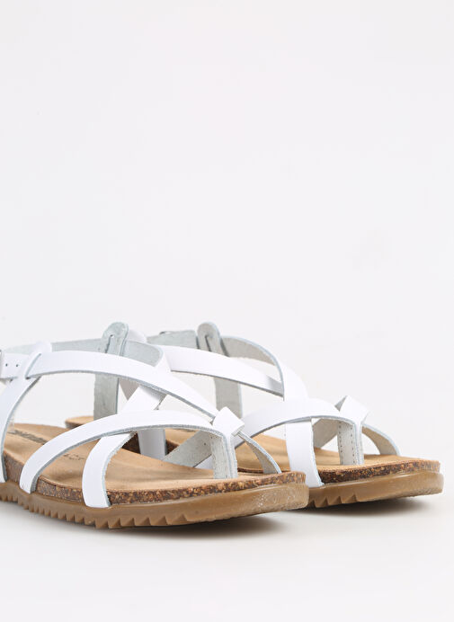 Più Natura Beyaz Kadın Deri Sandalet 34 A 2005 - Görsel 6