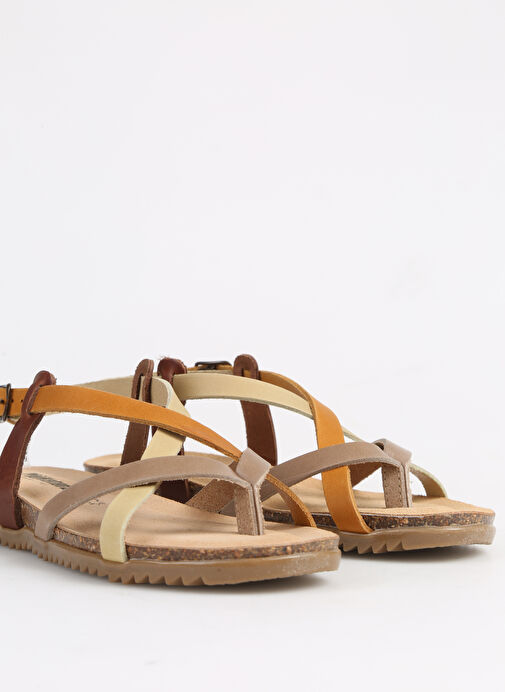 Più Natura Çok Renkli Kadın Deri Sandalet 34 A 2005 - Görsel 6