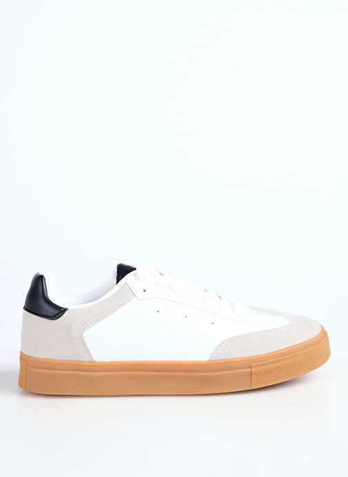 Fabrika Beyaz - Siyah Kadın Sneaker MARIAN - Görsel 3