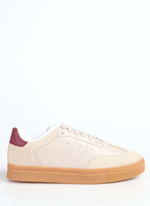 Fabrika Bej - Bordo Kadın Sneaker MARIAN - Görsel 2