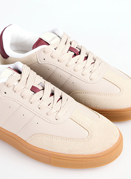 Fabrika Bej - Bordo Kadın Sneaker MARIAN - Görsel 6