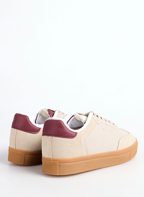 Fabrika Bej - Bordo Kadın Sneaker MARIAN - Görsel 4