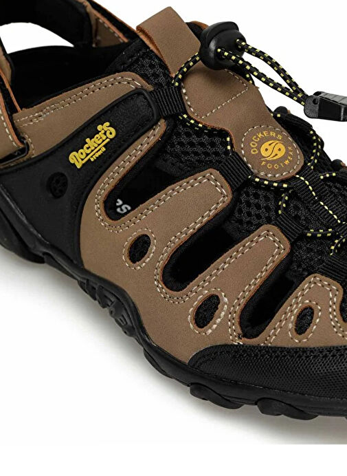 Dockers By Gerli Kum-Siyah Erkek deri Sandalet - Görsel 8