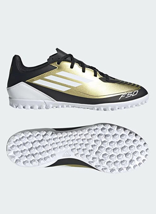 adidas IG9330 F50 CLUB TF MESSI Altın Erkek Halı Saha Ayakkabısı - Görsel 5
