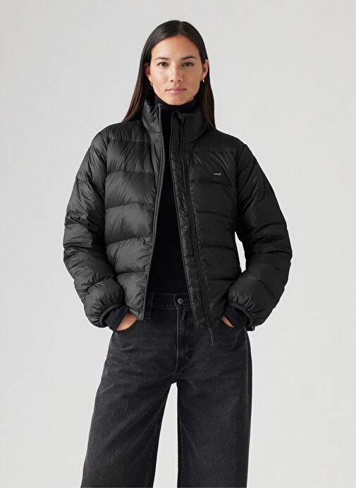 Levis Dik Yaka Siyah Kadın Mont Polly Packable Dwn Jckt Caviar 15198765  Boyner