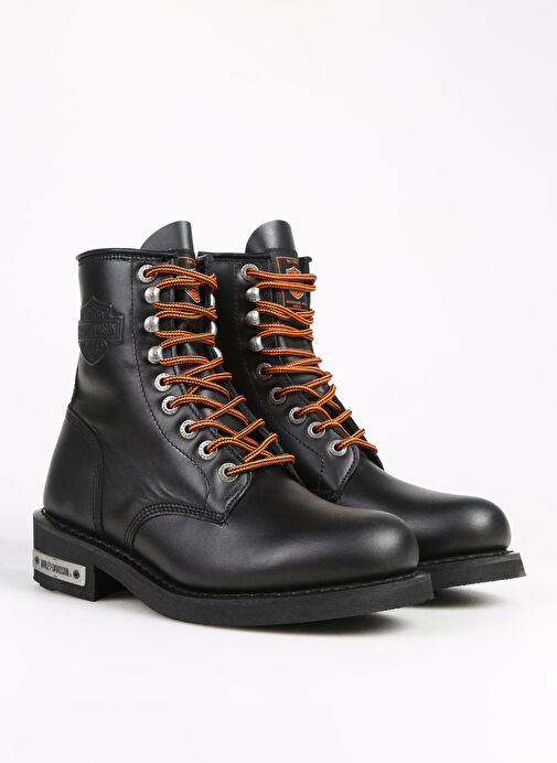 Harley Davidson Siyah Erkek Deri Bot TOTI - Görsel 3