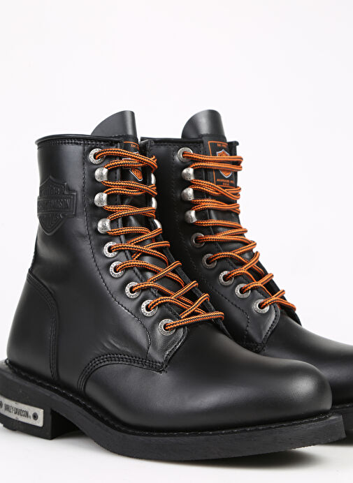 Harley Davidson Siyah Erkek Deri Bot TOTI - Görsel 6