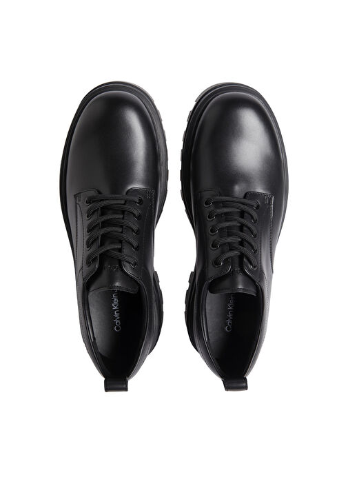 Calvin Klein Siyah Erkek Deri Günlük Ayakkabı LUGGED DERBY SHOE LTH - Görsel 4