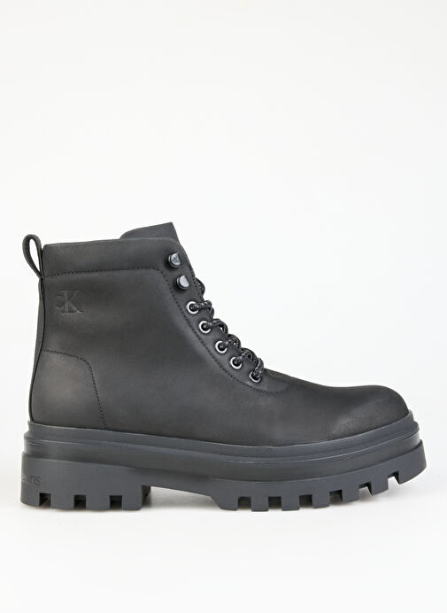 Calvin Klein Siyah Erkek Deri Bot LUGGED BOOT LACEUP REBELLIOUS - Görsel 2
