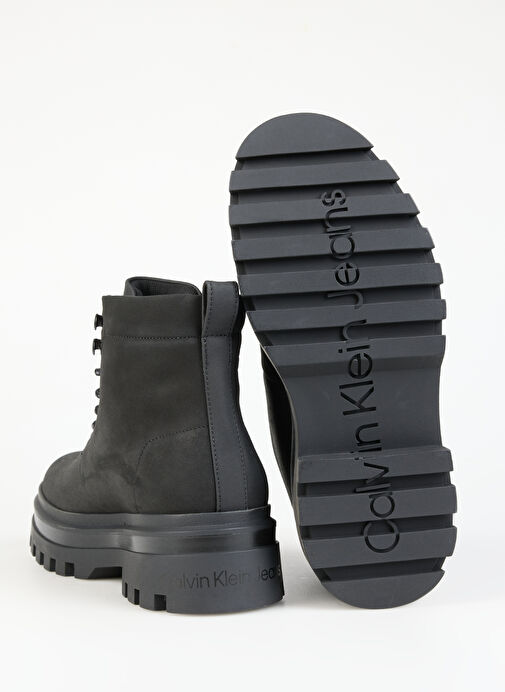 Calvin Klein Siyah Erkek Deri Bot LUGGED BOOT LACEUP REBELLIOUS - Görsel 5