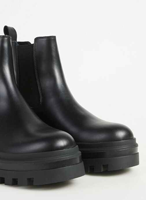 Calvin Klein Siyah Erkek Deri Bot LUGGED CHELSEA BOOT LTH - Görsel 7