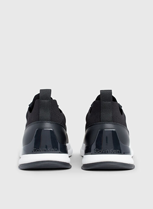 Calvin Klein Calvin Klein Siyah Beyaz Siyah-Beyaz Erkek Sneaker LOW TOP LACE UP KNIT | Boyner Siyah Beyaz - 7. görsel