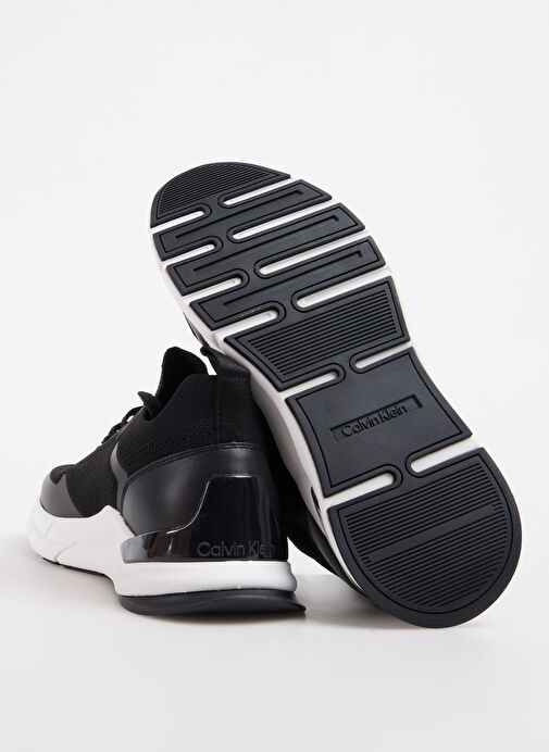 Calvin Klein Calvin Klein Siyah Beyaz Siyah-Beyaz Erkek Sneaker LOW TOP LACE UP KNIT | Boyner Siyah Beyaz - 12. görsel