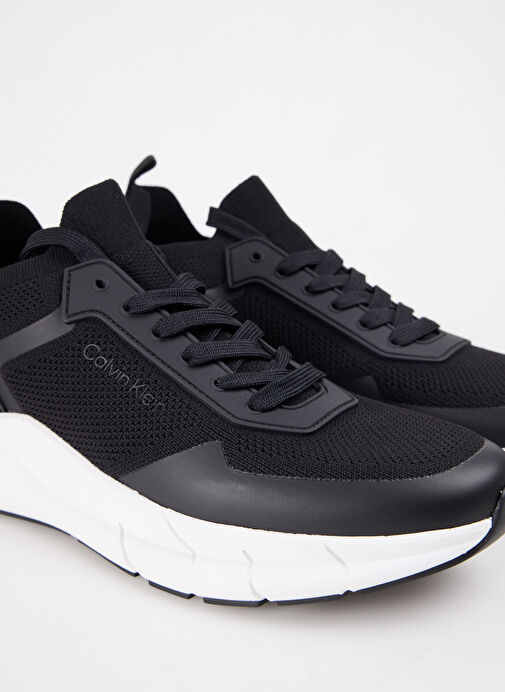 Calvin Klein Calvin Klein Siyah Beyaz Siyah-Beyaz Erkek Sneaker LOW TOP LACE UP KNIT | Boyner Siyah Beyaz - 13. görsel