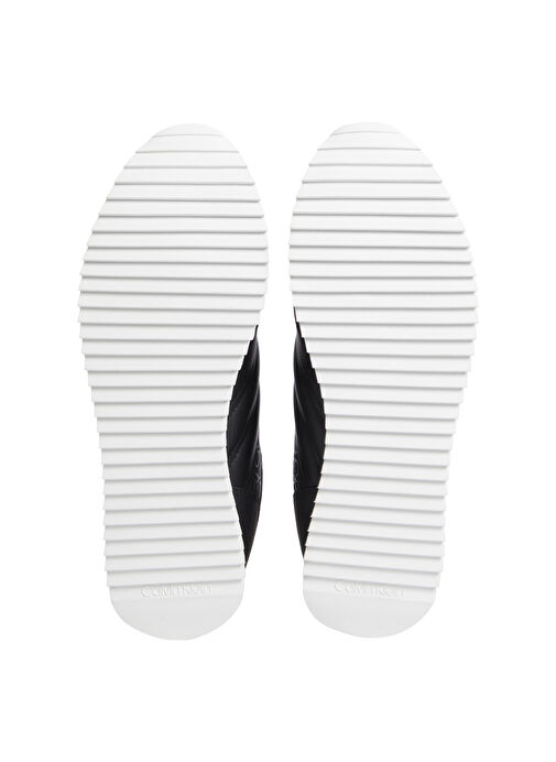 Calvin Klein Siyah Erkek Deri Sneaker LOW TOP LACE UP REPR MONO - Görsel 5