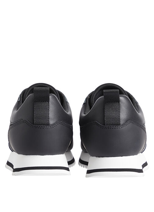 Calvin Klein Siyah Erkek Deri Sneaker LOW TOP LACE UP REPR MONO - Görsel 6