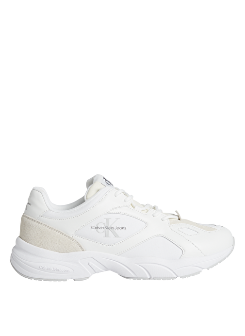 Calvin Klein Beyaz Erkek Sneaker RETRO TENNIS LOW LACEUP MTL - Görsel 2