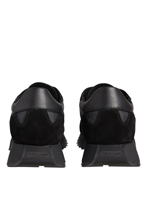 Calvin Klein Siyah Erkek Deri - Kumaş Sneaker LOW TOP LACE UP MIX - Görsel 6