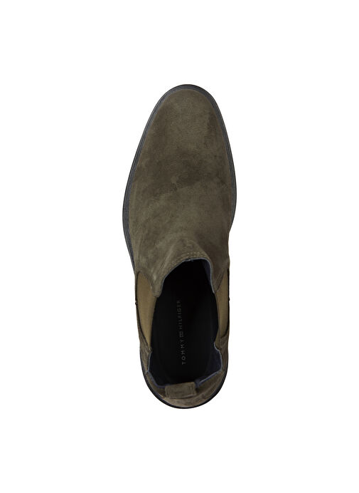 Tommy Hilfiger Haki Erkek Süet Bot CORE RWB HILFIGER SUEDE CHELSEA - Görsel 4