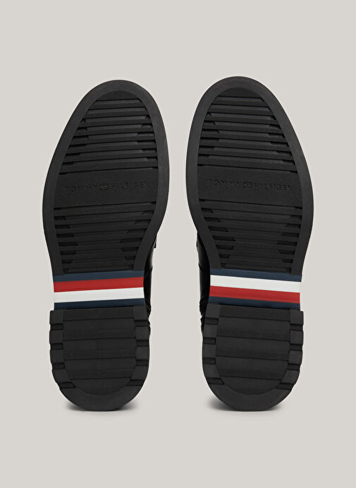 Tommy Hilfiger Siyah Erkek Deri Bot HILFIGER COMFORT LWT LTH BOOT - Görsel 7