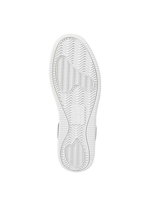 Tommy Hilfiger Beyaz-Yeşil Erkek deri Sneaker TJM RETRO BASKET ESS - Görsel 6