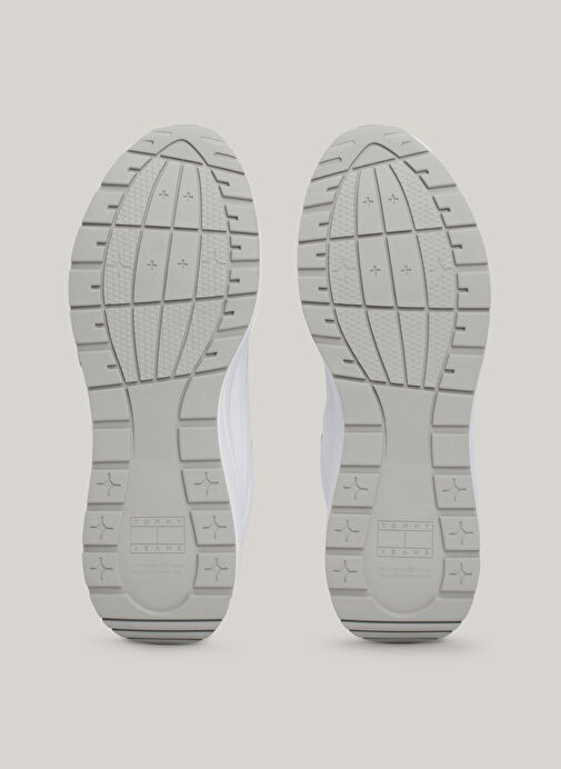 Tommy Hilfiger Beyaz Erkek Deri Sneaker TJM RUNNER FULL LEATHER ESS - Görsel 7