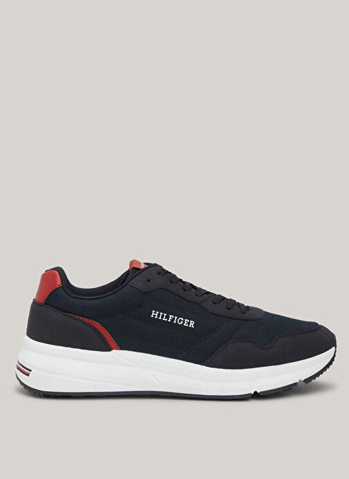 Tommy Hilfiger Lacivert-Kırmızı Erkek Sneaker FASTON MIX ESS - Görsel 2