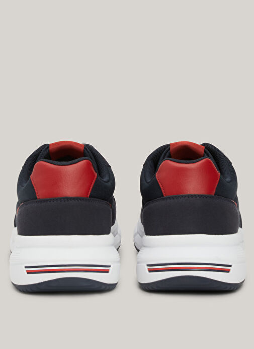 Tommy Hilfiger Lacivert-Kırmızı Erkek Sneaker FASTON MIX ESS - Görsel 6