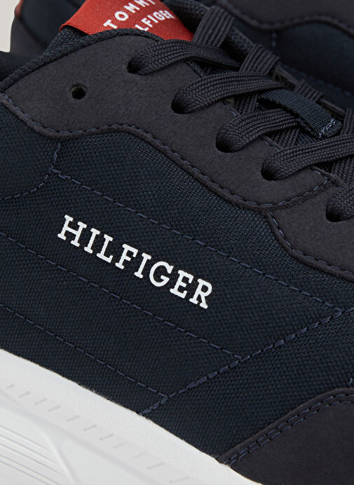Tommy Hilfiger Lacivert-Kırmızı Erkek Sneaker FASTON MIX ESS - Görsel 7
