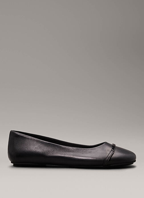 Calvin Klein Siyah Kadın Deri Babet HW0HW02145BEH - Görsel 2