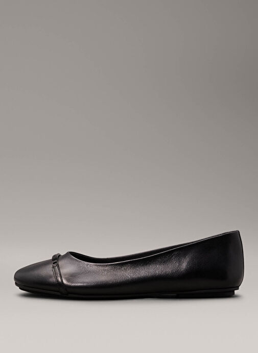 Calvin Klein Siyah Kadın Deri Babet HW0HW02145BEH - Görsel 3