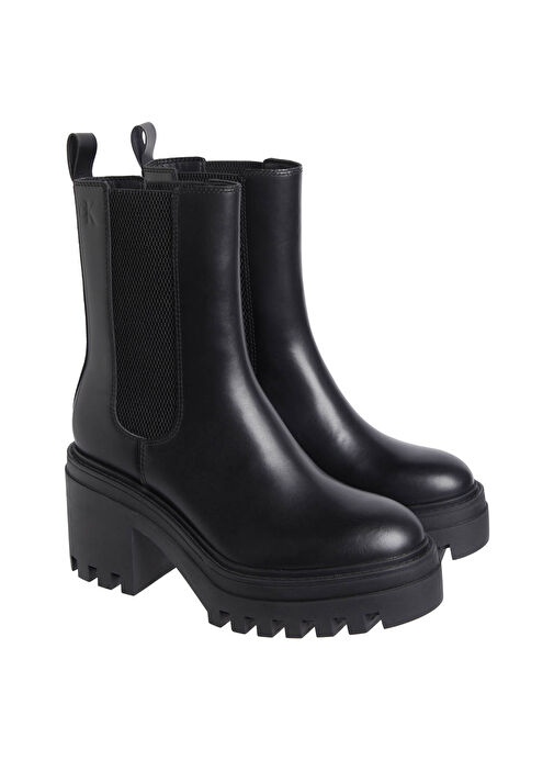 Calvin Klein Siyah Kadın Deri Bot YW0YW015470GJ - Görsel 3