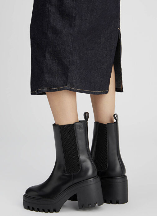 Calvin Klein Siyah Kadın Deri Bot YW0YW015470GJ - Görsel 7