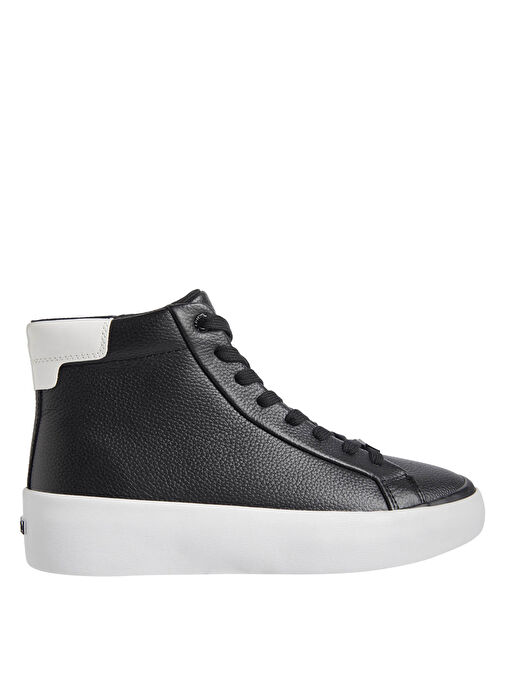 Calvin Klein Siyah-Beyaz Kadın Deri Sneaker HW0HW022130GM - Görsel 2