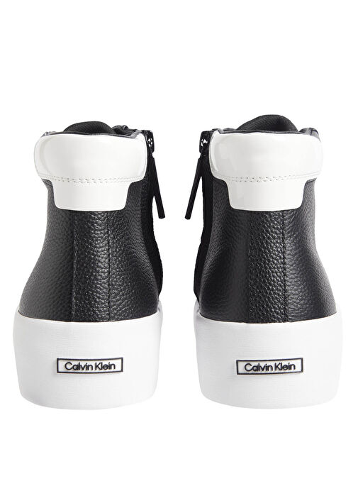 Calvin Klein Siyah-Beyaz Kadın Deri Sneaker HW0HW022130GM - Görsel 5