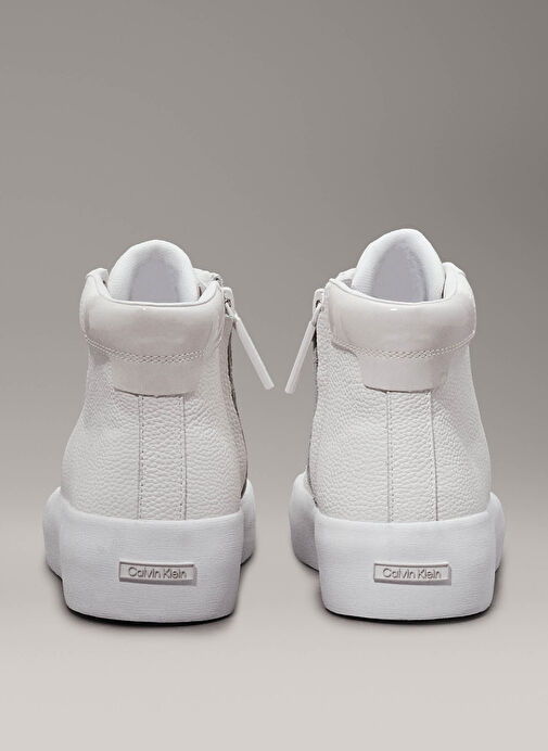 Calvin Klein Beyaz Kadın Deri Sneaker HW0HW0221301T - Görsel 6