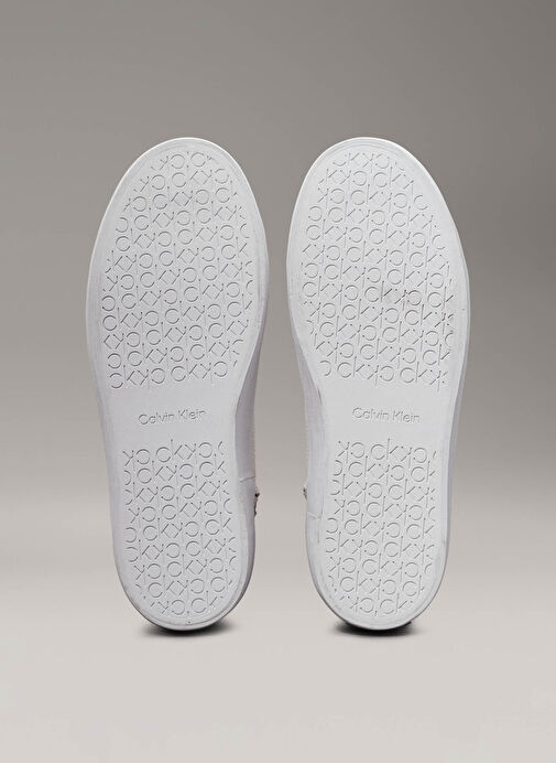 Calvin Klein Beyaz Kadın Deri Sneaker HW0HW0221301T - Görsel 7