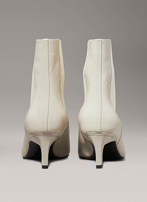 Calvin Klein Açık Bej Kadın Deri Topuklu Bot HW0HW02230ACE - Görsel 7