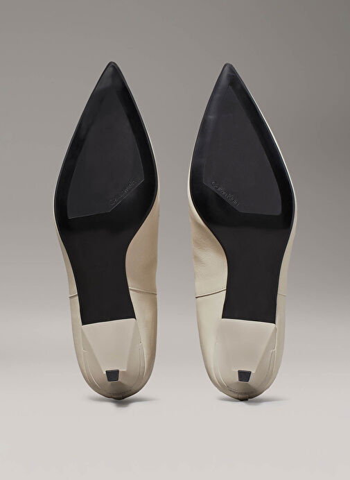 Calvin Klein Açık Bej Kadın Deri Topuklu Bot HW0HW02230ACE - Görsel 8